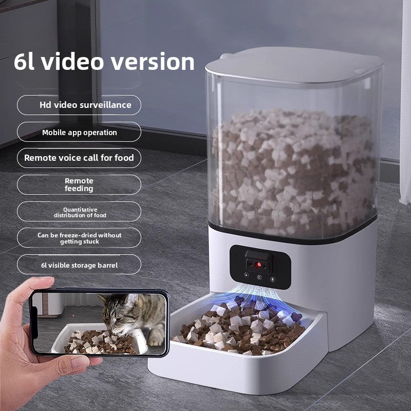 Automatic Smart Pet Feeder with Camera and Remote Control