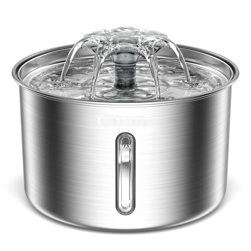 Premium Stainless Steel Cat Water Fountain β 3L Capacity