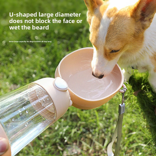 Portable Dog Water Cup Outdoor Pet Feeder